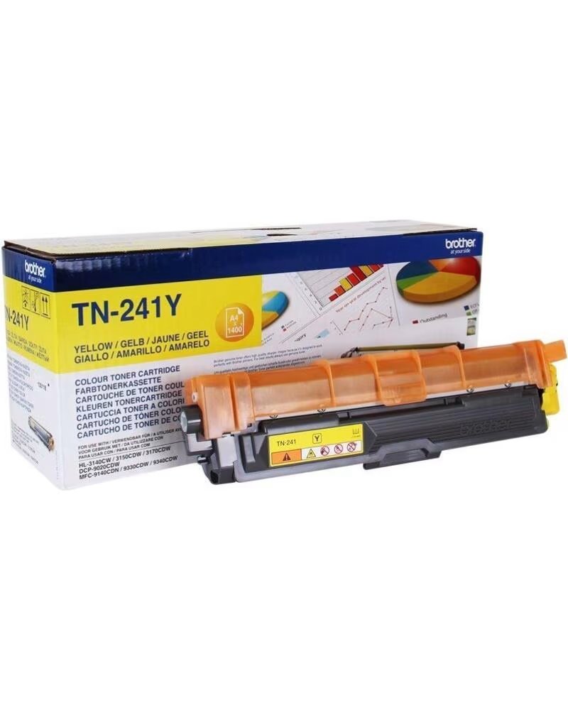 BROTHER Toner tn241y amarillo 1400 paginas dcp9020cdw - mfc9140cdn - mfc9330cdw - mfc9340cdw