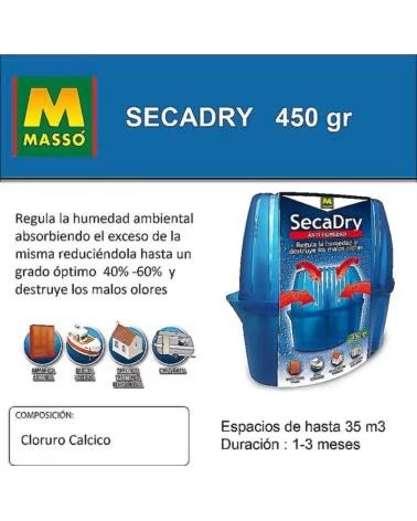 MASSÓ SECADRY ENTFEUCHTER 450G FEUCHTIGKEITSABSORBER MULTICOLOR