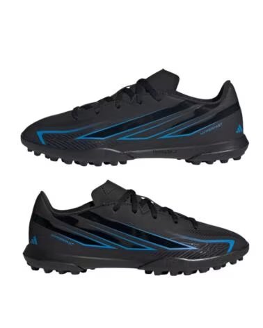 ADIDAS F50 HYPERFAST CLUB TF JR KINDER 38 2-3 SCHWARZ BLAU NEGRO-AZUL