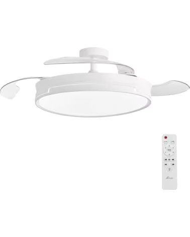 YOEVU 3nod - ventilador de techo concept ray luz led regulable motor dc 6 velocidades
