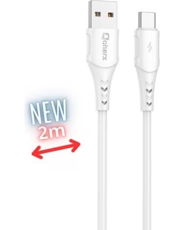 QCHARX INTERNATIONAL Cable qcharx athens usb tipo c a usb tipo a - 2m - pvc blanco