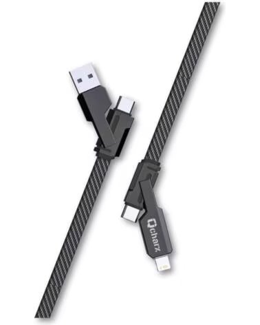 QCHARX INTERNATIONAL Cable qcharx porto multicabezal - usb a c - usb a lt - usb c a usb c - usb c a lt