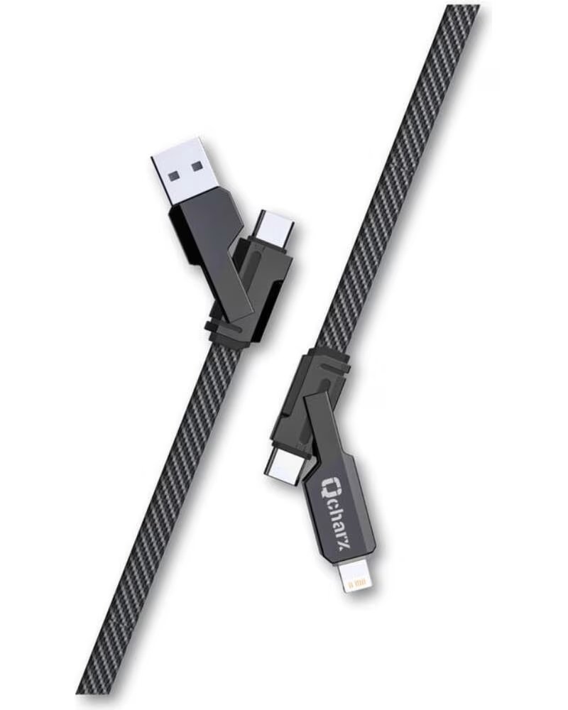 QCHARX INTERNATIONAL Cable qcharx porto multicabezal - usb a c - usb a lt - usb c a usb c - usb c a lt