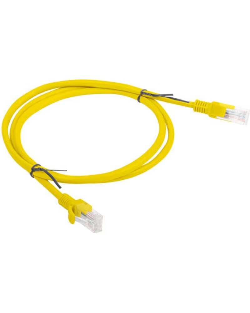 LANBERG Cable red latiguillo cat 6 utp 1m amarillo fluke passed