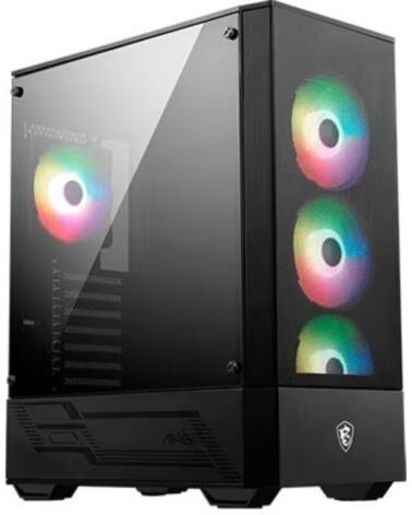 MSI Caja ordenador gaming mag forge 112r atx 4 x 120mm 2 x usb 3 2 argb