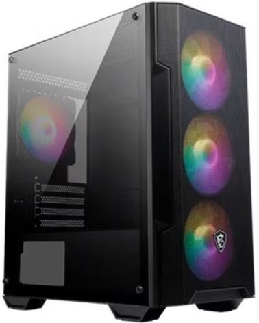 MSI Caja ordenador gaming mag forge m100a m - atx 4 x 120mm 1 x usb 3 2 2 x usb 2 0 rgb