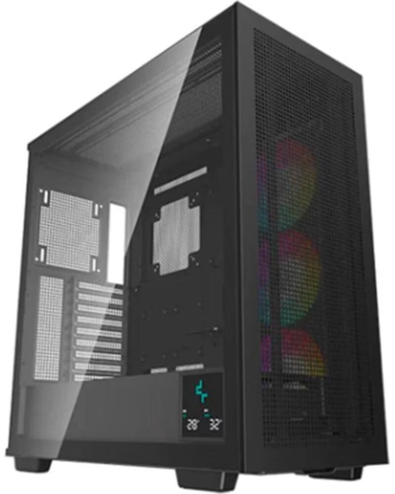 DEEPCOOL Caja ordenador gaming e - atx morpheus argb cristal templado negro