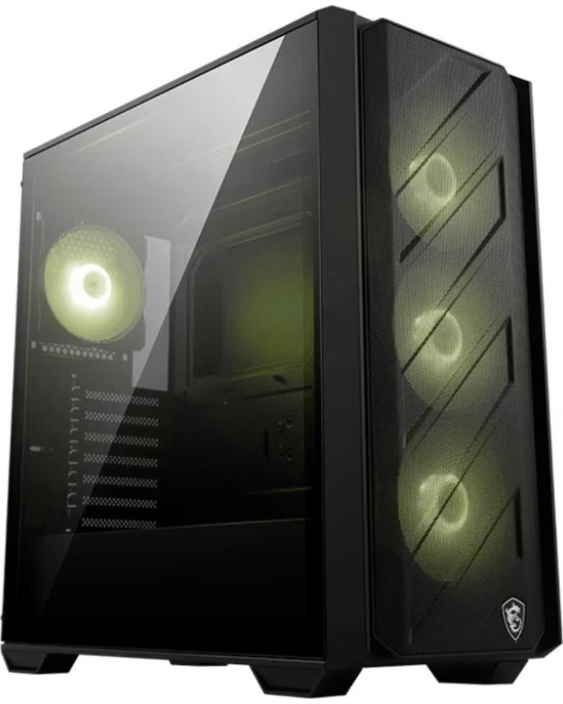 MSI Caja ordenador gaming mag forge 330r airflow atx cristal templado negra