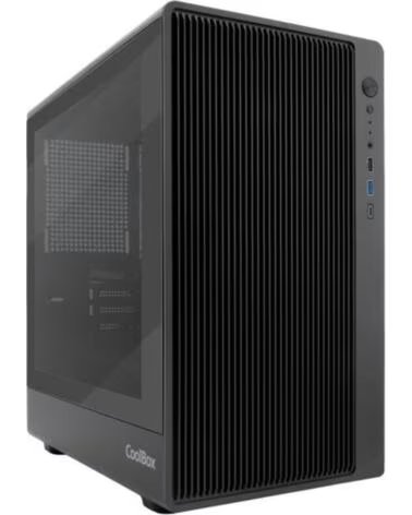 COOLBOX Caja ordenador gaming gm350 darkface matx cristal templado negra