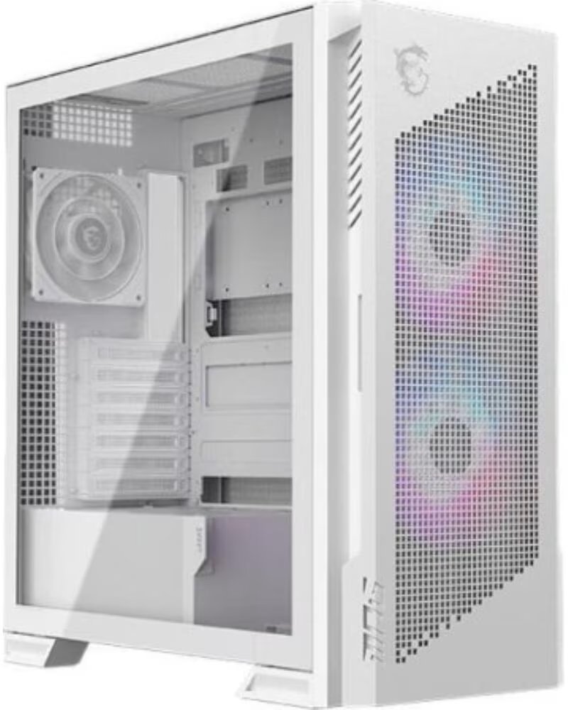 MSI Caja ordenador gaming mpg velox 300r airflow pz atx argb blanca