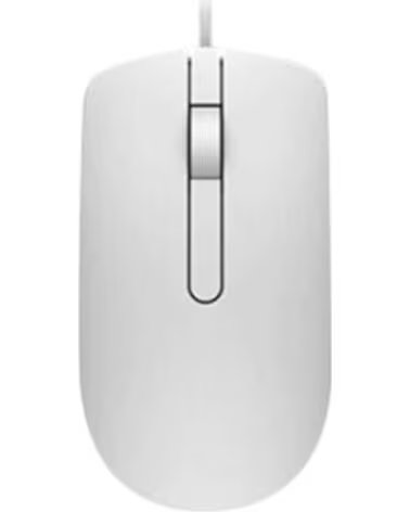 DELL Mouse raton ms116 optico 2 botones 1000ppp usb blanco