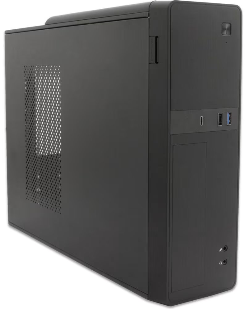 COOLBOX Caja ordenador sobremesa microatx slim t310 usb - c lector de tarjetas fuente sfx incluida