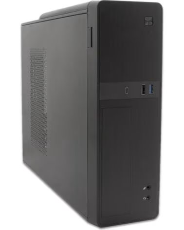 COOLBOX Caja ordenador sobremesa microatx slim t310 usb - c lector de tarjetas fuente sfx 300w bronze incluida