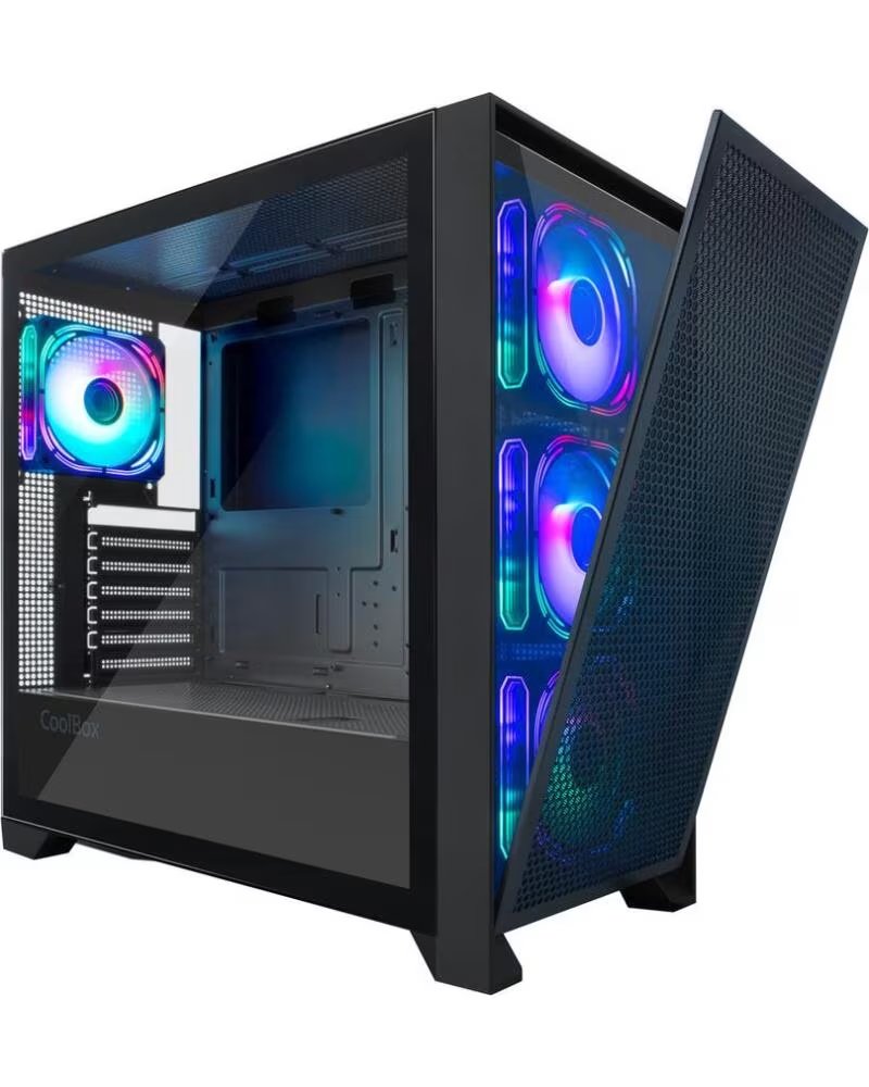 COOLBOX Caja ordenador gaming ge2000 dualview argb atx