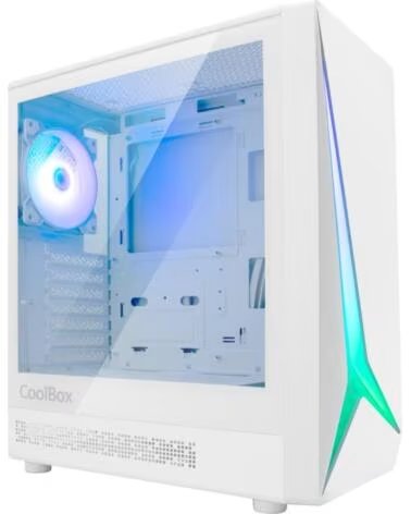 COOLBOX Caja ordenador gaming ga450 star light argb atx blanco