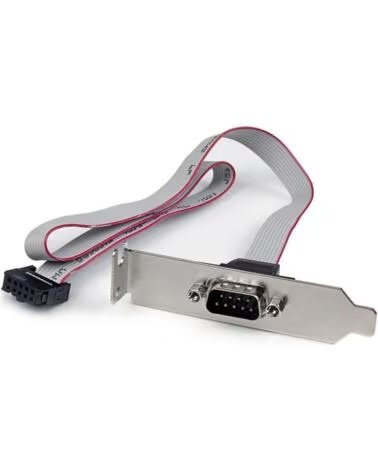 STARTECHCOM Adaptador startech header cabezal bracket serie serial rs232 a idc placa base perfil bajo 40cm