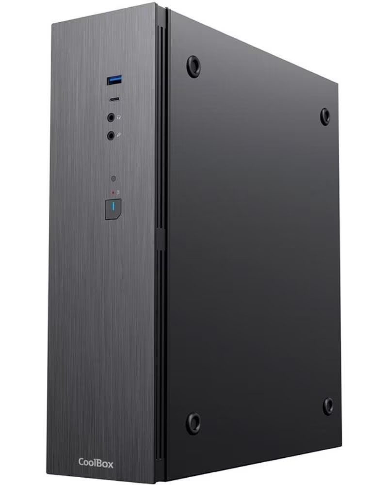 COOLBOX Caja ordenador t370 - 1 matx negro con fuente tfx