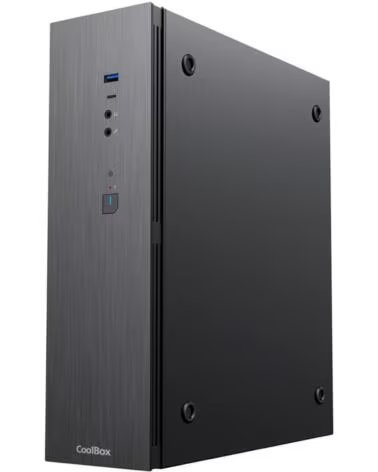 COOLBOX Caja ordenador t370 - bz matx negro con fuente tfx bronze