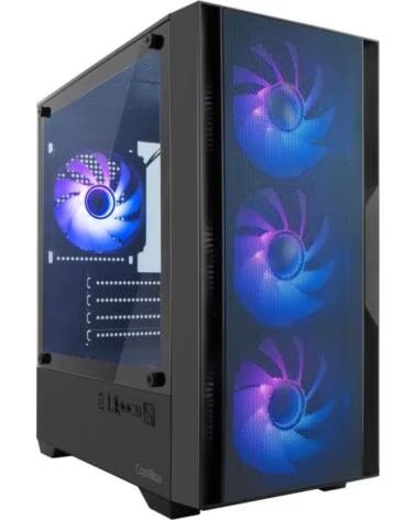 COOLBOX Caja ordenador gaming gm220 mpfusion matx arg cristal templado negra