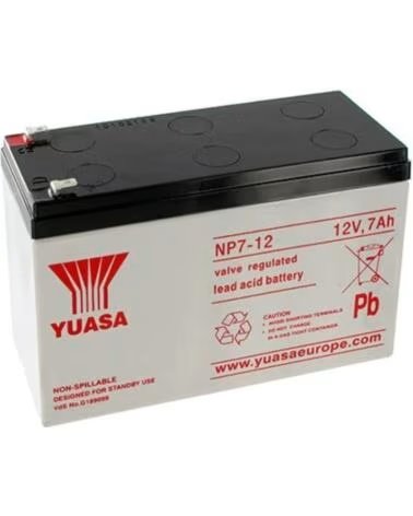 PHASAK Bateria yuasa np7 - 12l compatible para sais 7ah 12v acido - plomo