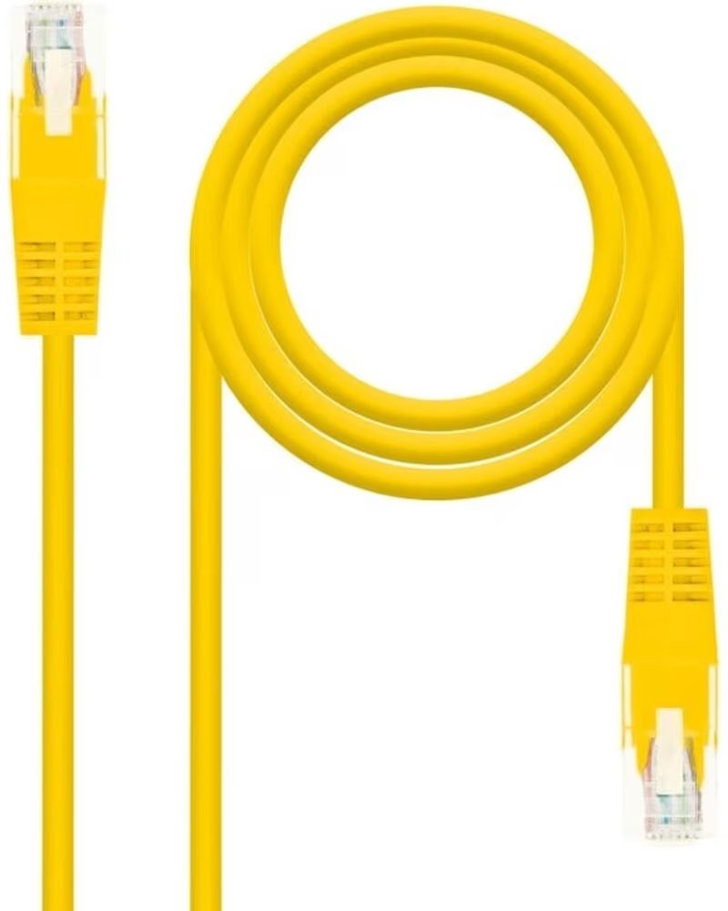 NANO CABLE Latiguillo cable red utp cat 6 rj45 nanocable 0 25cm amarillo