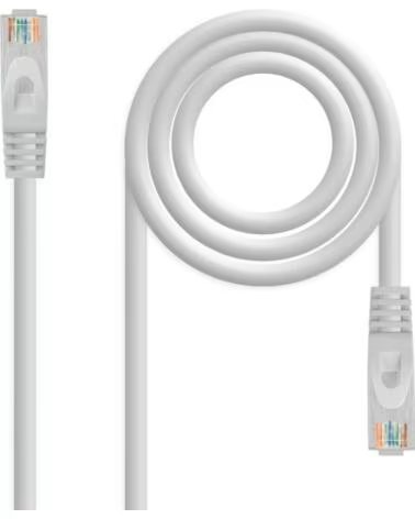 NANO CABLE Cable red nanocable latiguillo rj45 lszh utp awg24 cat 6a 1m gris