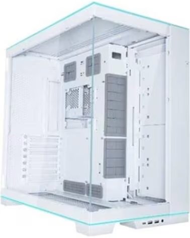 LIAN LI Caja ordenador gaming e - atx o11d evo rgb cristal templado blanco