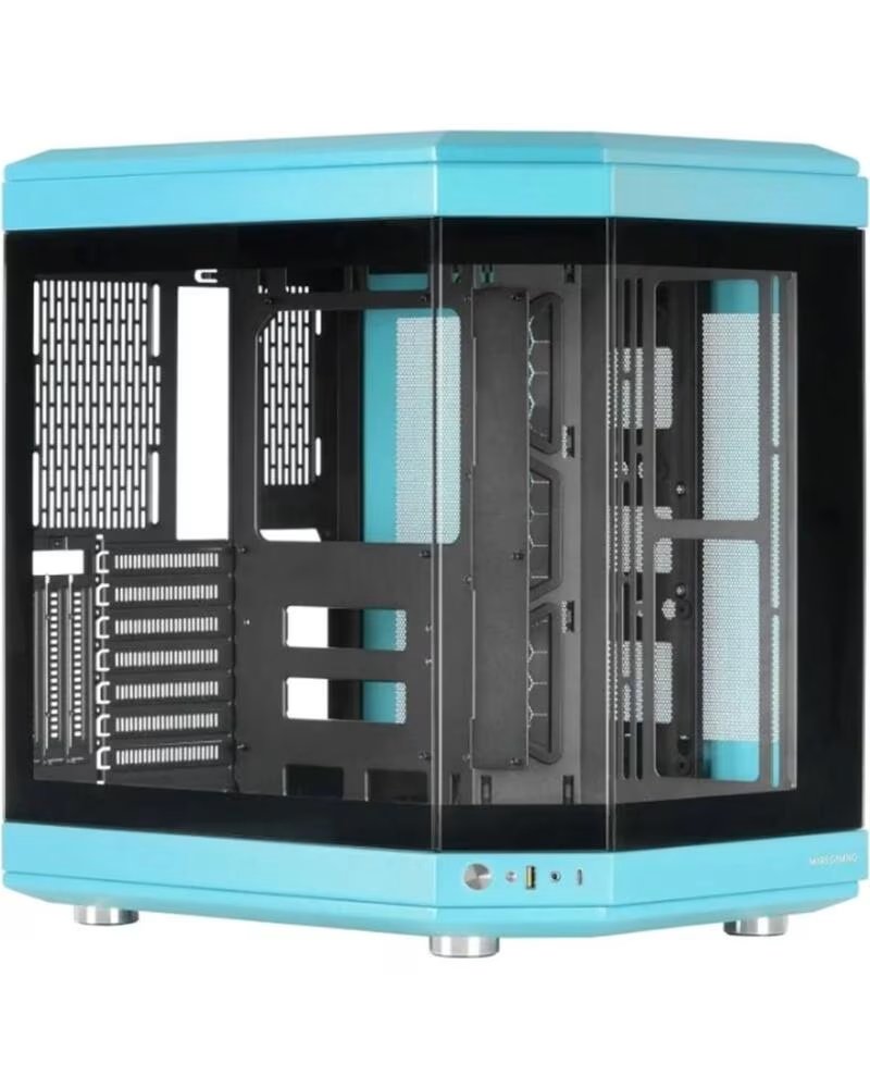 MARS GAMING Caja ordenador mc - 3t atx cristal templado azul