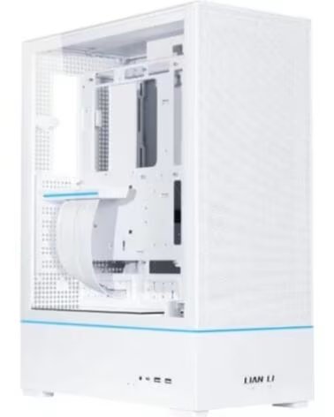 LIAN LI Caja ordenador gaming lancool sup01 atx cristal templado blanco