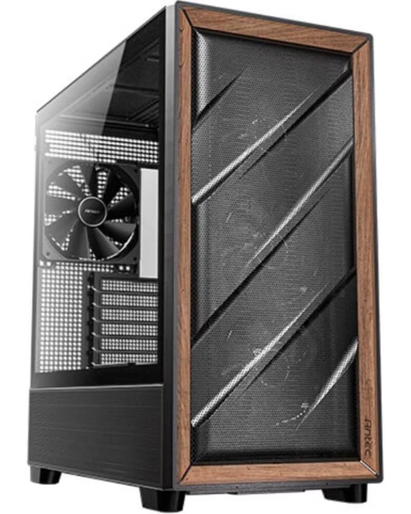 ANTEC Caja ordenador gaming flux atx plastico negro