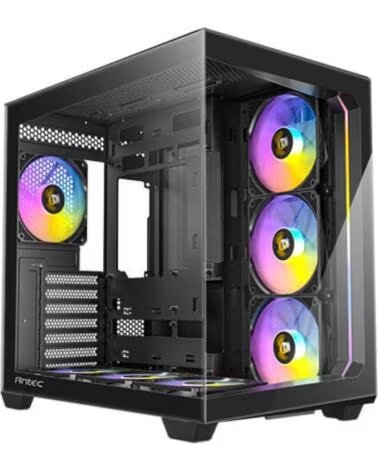 ANTEC Caja ordenador gaming fishtank c5 atx argb vidrio negro