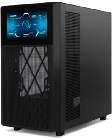 NOX Caja ordenador gaming hummer bios atx lcd 8 pulgadas cristal templado negra