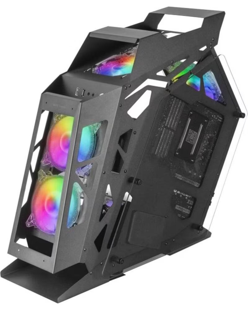 MARS GAMING Caja ordenador mc61 premium matx argb cristal templado negro
