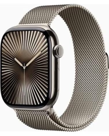APPLE Smartwatch watch series 10 gps cell 46mm natural titanium milanese loop s - m