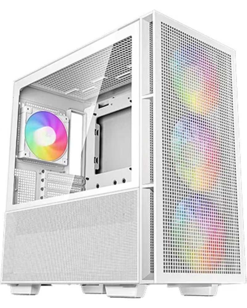 DEEPCOOL Caja ordenador gaming ch560 rgb e - atx cristal templado blanca