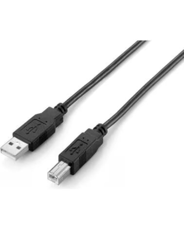 EQUIP Cable usb 2 0 a usb tipo b 2m - macho - macho - negro