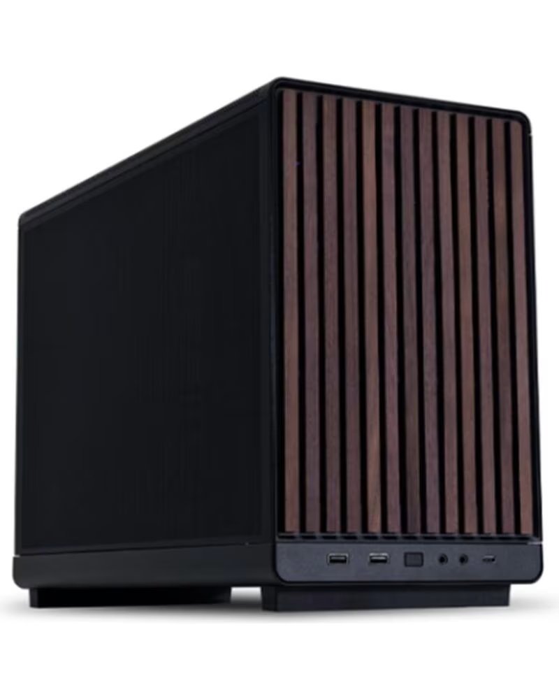 LIAN LI Caja ordenador x dan a3 mini atx madera negra