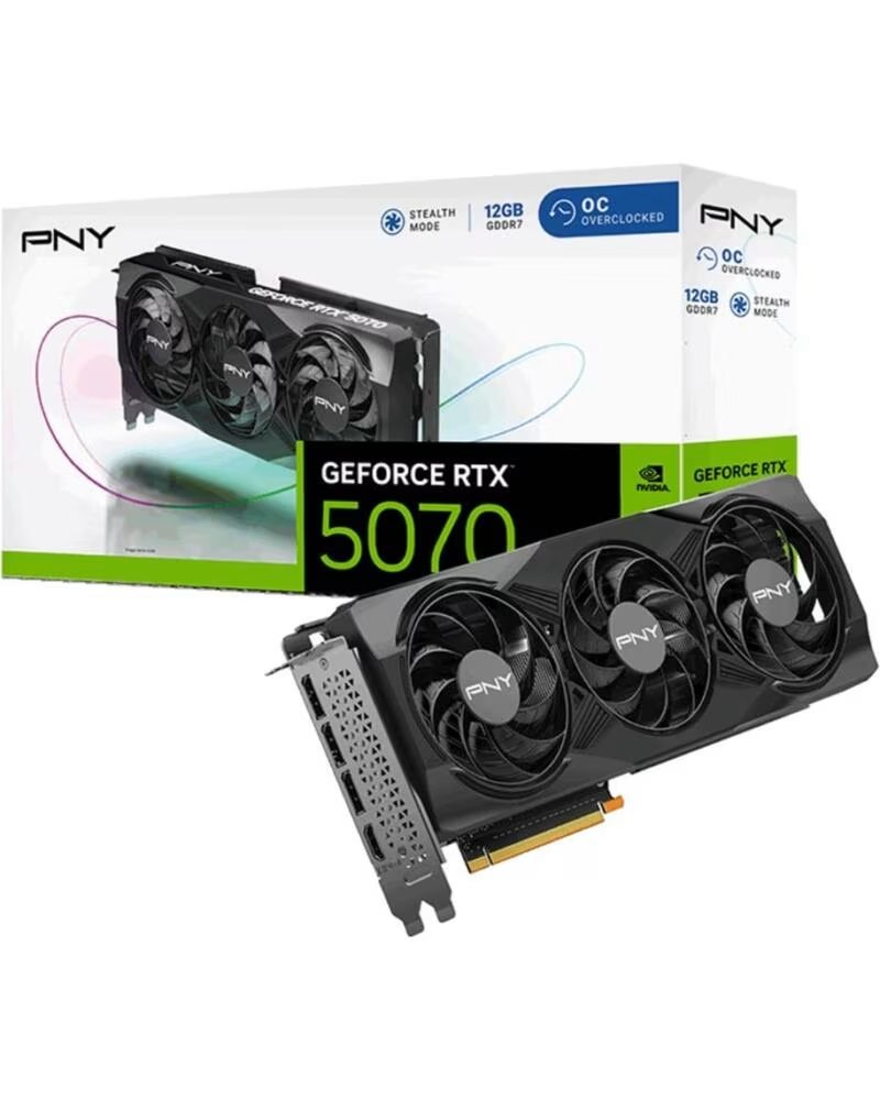 PNY Tarjeta grafica rtx 5070 oc 12gb gddr7