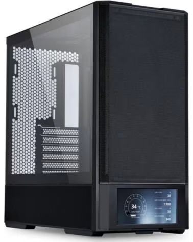 LIAN LI Caja ordenador gaming lancool 207 lcd atx argb cristal templado negra