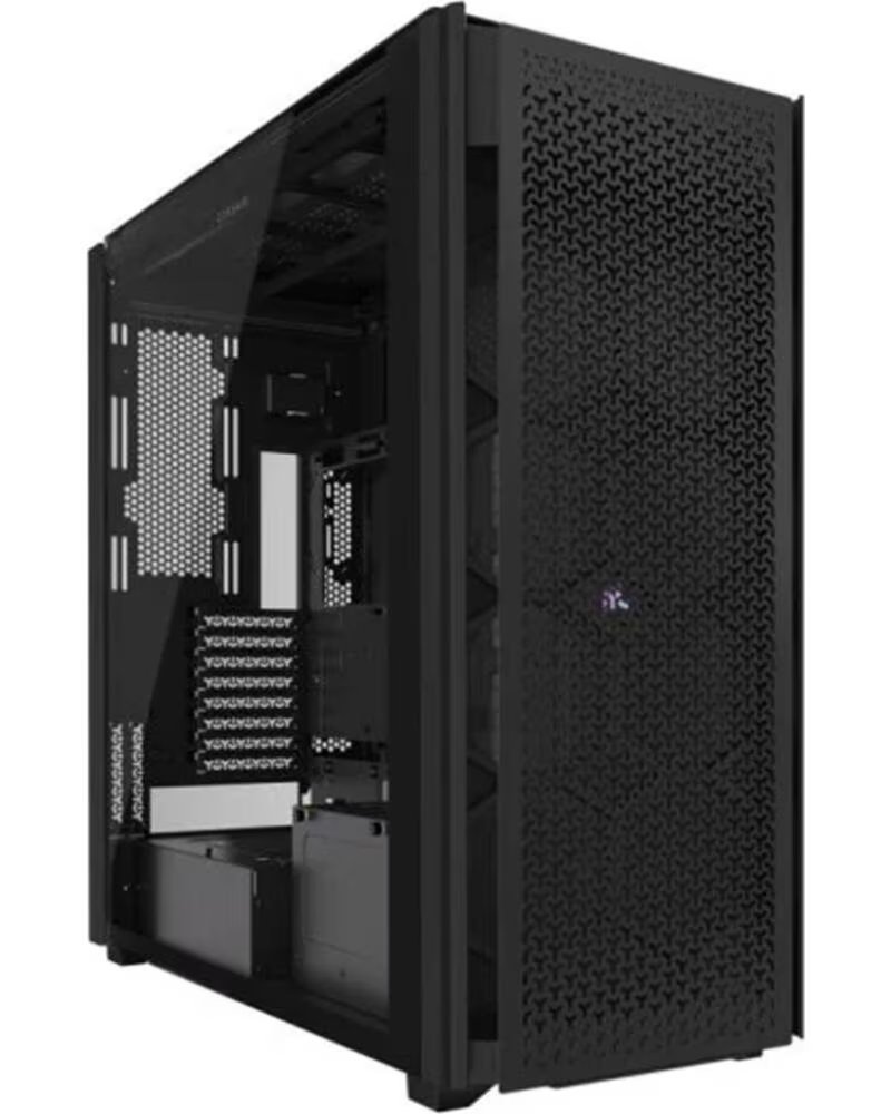 CORSAIR Caja ordenador gaming icue 9000d airflow atx rgb cristal templado negra