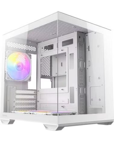 ANTEC Caja ordenador gaming cx60m matx argb cristal templado blanco