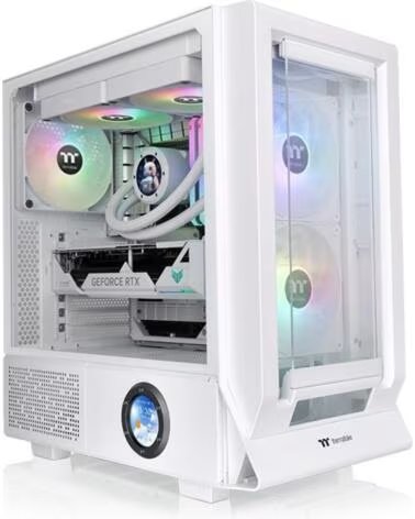 THERMALTAKE Caja ordenador gaming ceres 350 mx atx argb cristal templado blanco