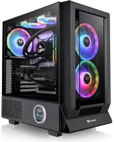 THERMALTAKE Caja ordenador gaming ceres 350 mx atx argb cristal templado negra