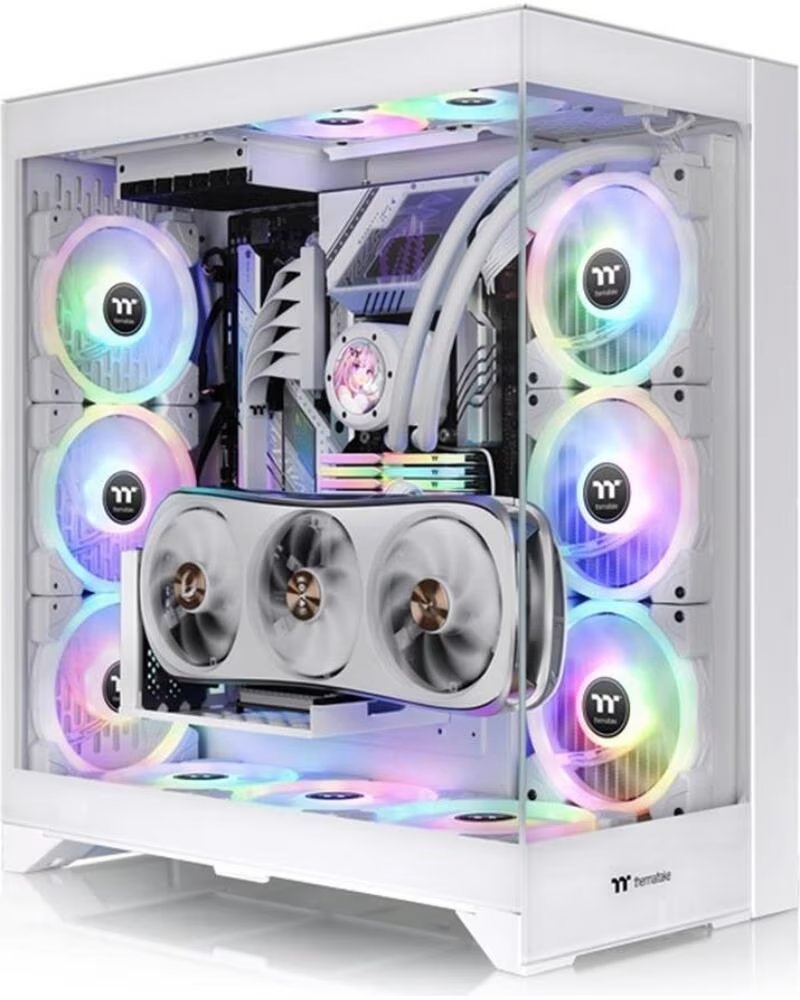 THERMALTAKE Caja ordenador gaming cte e600 mx atx cristal templado blanca