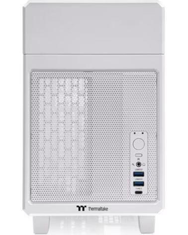 THERMALTAKE Caja ordenador gaming tr100 matx blanco