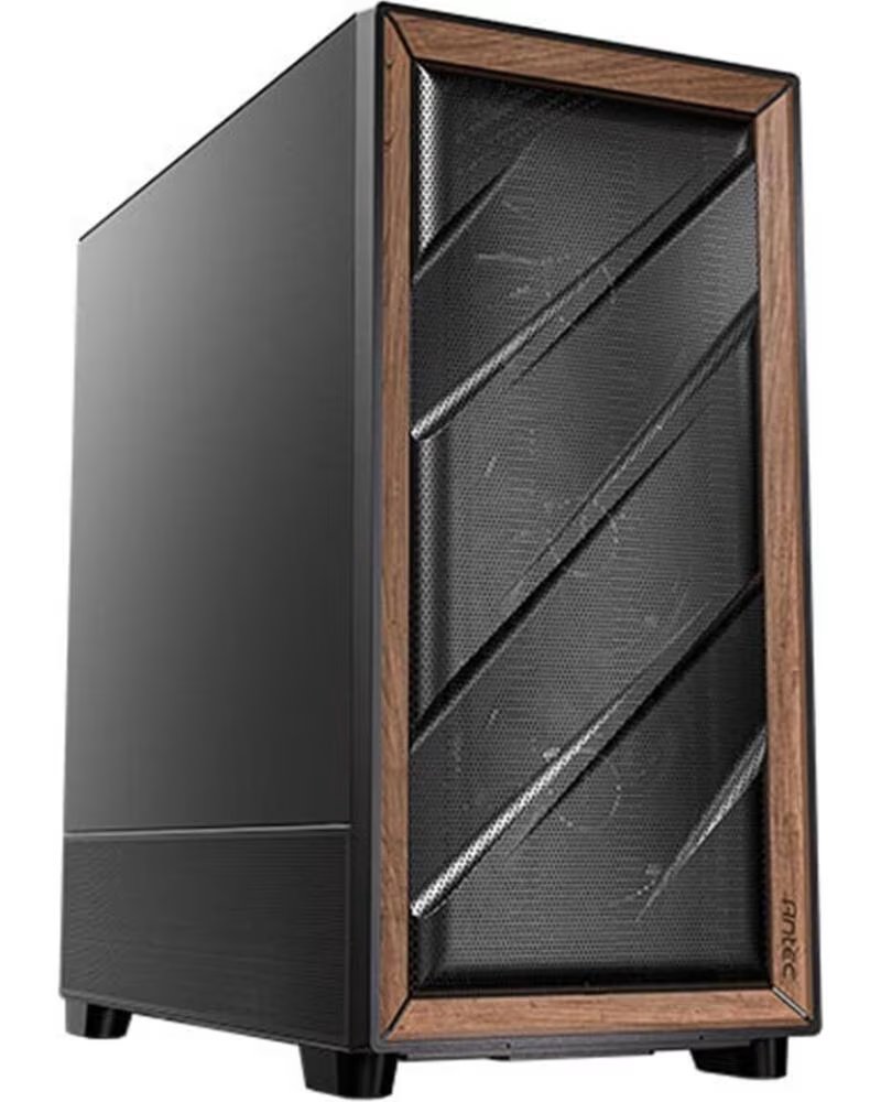 ANTEC Caja ordenador gaming flux se atx wood negra