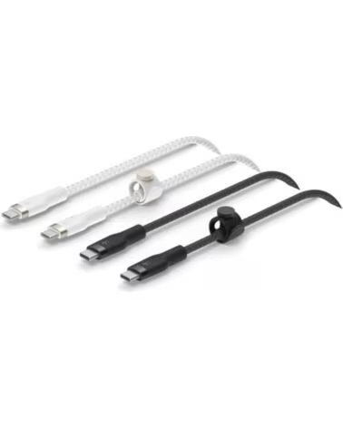 BELKIN Cable usb tipo c 1m - macho - macho - pack 2 blanco - negro