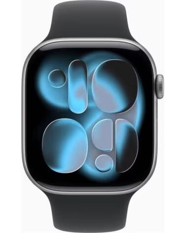APPLE Smartwatch watch s11 gps cellular 46mm space grey aluminium case black sport band - m - l