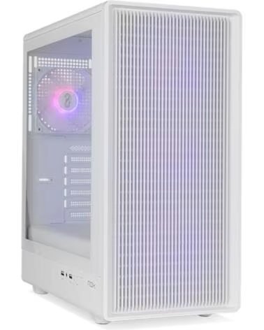 NOX Caja ordenador gaming infinity iota atx argb cristal templado blanca