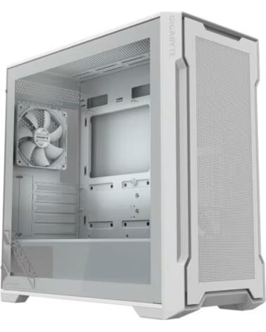 GIGABYTE Caja ordenador gaming c102 glass matx cristal templado blanca